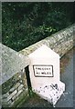 Old Milestone in Grampound Road village