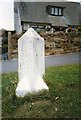 SW7554 : Old Milestone by the B3284, Liskey Hill in Perranporth by Ian Thompson