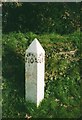 SX3358 : Old Milepost by the A374, Trerulefoot by Ian Thompson