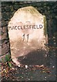 Old Milestone by the B5470, Manchester Road, Lower Crossing