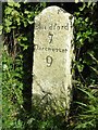 SY8197 : Old Milestone by the A354, north east of Milborne St Andrew by Alan Rosevear