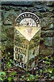 NZ2315 : Old Milepost by the A67, High Coniscliffe by R Collier
