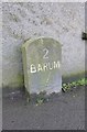 Old Milestone by the B3233, Bickington Road, Bickington