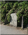 Old Milestone by Old Torrington Road in Sticklepath