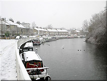 TL4659 : Riverside on a snowy morning by John Sutton
