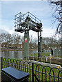 TL0549 : Bedford Lock top gate structure by Robin Webster