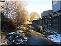 Llwybr ym Mharc Masnach Cross Hands / A path at Cross Hands Business Park