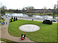 View over river from Bedford Castle mound