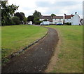 Path through the village green, Iron Acton