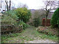 The top of Swamp Road, at Mill Lane, Luddendenfoot