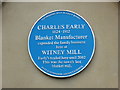 Former blanket mill - blue plaque