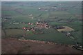 Train passing Askham: aerial 2017