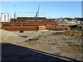 Stack of steel, Griffin Wharf, Ipswich