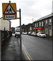 Monolingual warning sign - School, Bute Street, Treherbert