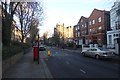 Post box and bus stop