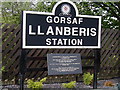 Llanberis station name board and centenary plaque