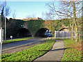 Railway bridge over car park access road, Salisbury