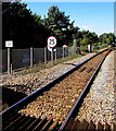 25 mph speed limit on the approach to Topsham railway station