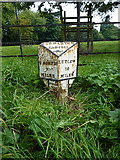 SO6185 : Burwarton Parish milepost by Richard Law