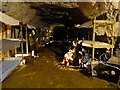 TQ4369 : A typical dormitory during the Second World War in Chislehurst Caves by Marathon