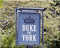 SJ9390 : Sign of the Duke of York by Gerald England