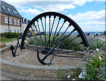 NZ4349 : Seaham Colliery pit wheel by Mat Fascione