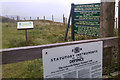 SY8280 : Notices at the Bindon Hill entrance to the Lulworth Ranges Walks, Dorset by Phil Champion