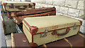 SZ0278 : Suitcases at Swanage Station by Phil Champion