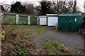 Electricity substation and lockup garages, Fosterville Crescent, Abergavenny