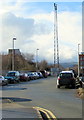 Telecoms mast, Ffordd Croesawdy, Newtown