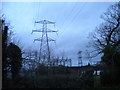 Pylon north of Greenfield Lane, Fordhouses