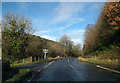 National Cycle Route 3 crossing the Exe Valley road at Brushford