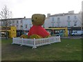 SZ0891 : Bournemouth: twinkly teddy bear in The Triangle by Chris Downer