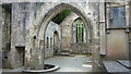 V9787 : View from the nave into the south transept - Muckross Abbey church, Killarney National Park by Phil Champion