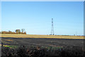 Pylon in field