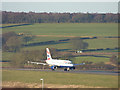 SE2141 : Preparing for takeoff, Leeds-Bradford Airport by Stephen Craven
