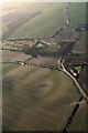 Down the A153 to Maltby Springs, with Tathwell left: aerial 2018