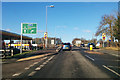 Roundabout ahead north of Towcester