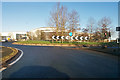 SP5673 : Roundabout on A5 by Robin Webster