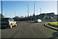 Rounding a roundabout on the A426