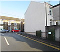 Two telecoms cabinets near the corner of Prichard Street, Tonyrefail