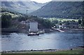 NN0559 : The Ballachulish ferry and bridge under construction by Richard Sutcliffe