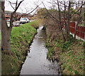 Drainage channel below White Rose Close, Prestatyn