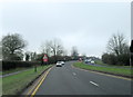 A456 Approaching Island at Top of Hagley Hill Westbound