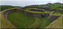 V4480 : Panoramic view of Leacanabuaile stone fort, Kimego West, Cahersiveen, County Kerry by Phil Champion