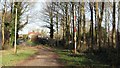 Vehicular entrance to Pleasley Park