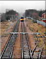 Leeds train approaching Monkhill railway station