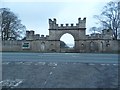 SK9686 : The entrance to Fillingham Castle on the A15 by David Howard