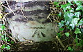 Benchmark on stone in B6480 wall near Giggleswick Quarry