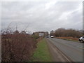 The A4025 running through Hartlebury Common